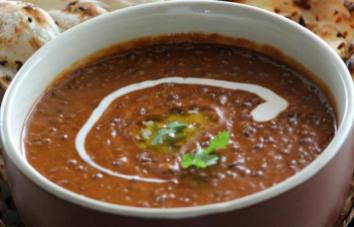 Dal Makhani (Veg): Creamed lentils delicately cooked overnight on low heat, finished with butter